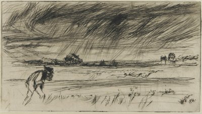 The Storm, 1861 (tørrpunkt på papir) av James Abbott McNeill Whistler